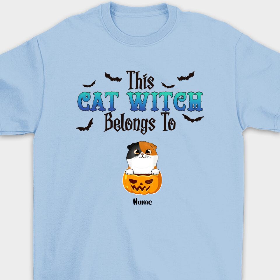 This Cat Witch Belongs To(Cat)-Personalized Halloween Shirt