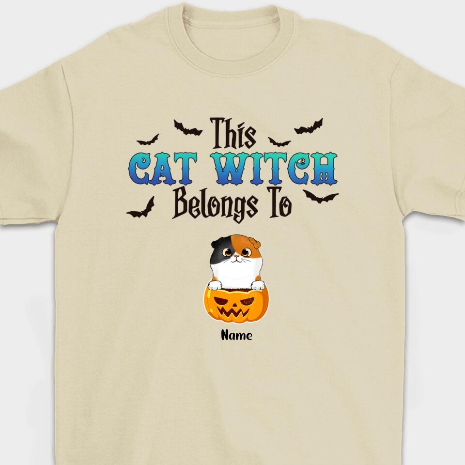 This Cat Witch Belongs To(Cat)-Personalized Halloween Shirt