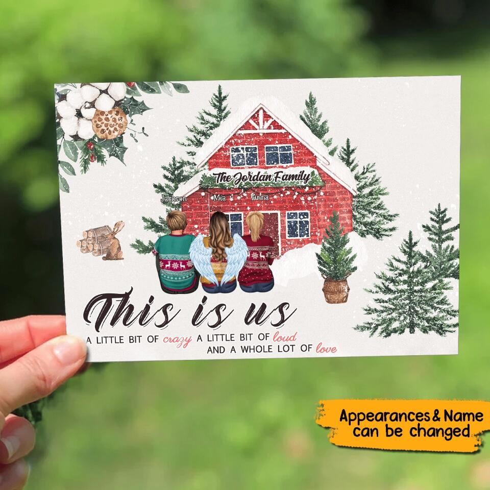 This Is Us- Personalized Family Christmas Postcard