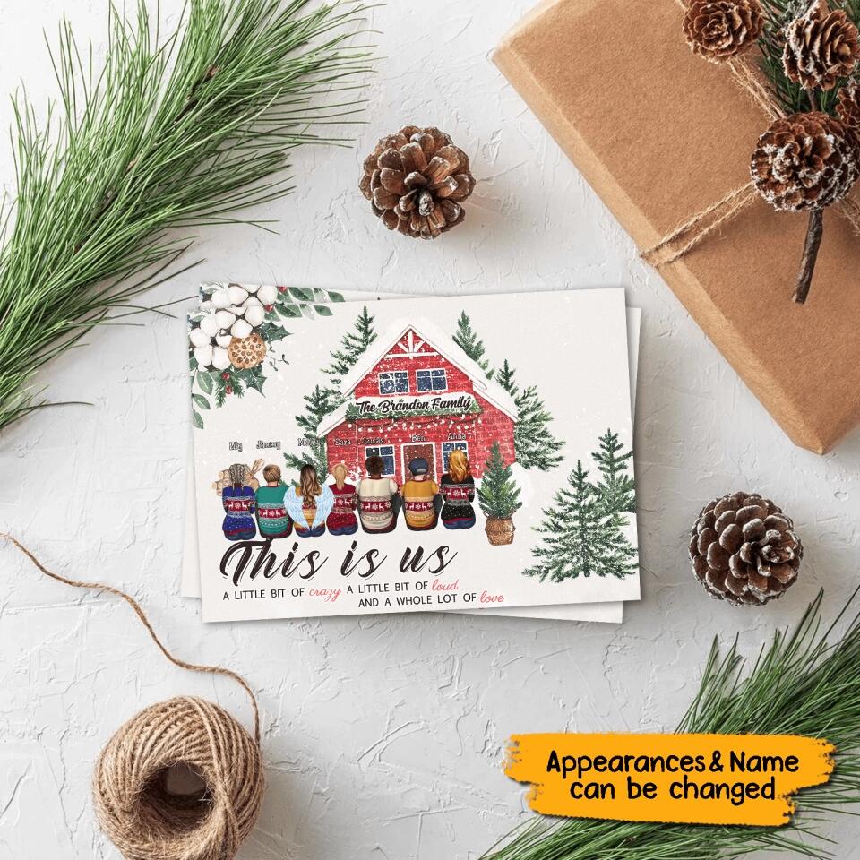 This Is Us- Personalized Family Christmas Postcard