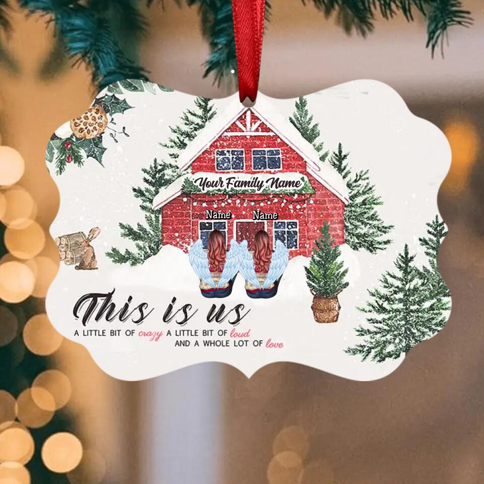 This Is Us - Personalized Christmas Family Wooden Ornament