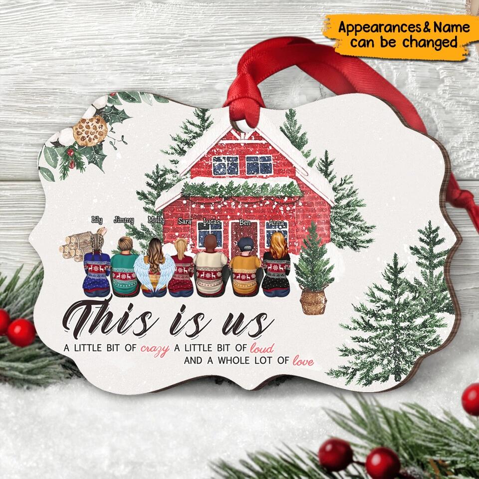 This Is Us - Personalized Christmas Family Wooden Ornament