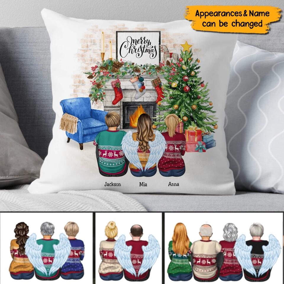 Merry Christmas - Personalized Family Christmas Pillow