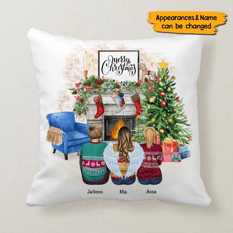 Merry Christmas - Personalized Family Christmas Pillow