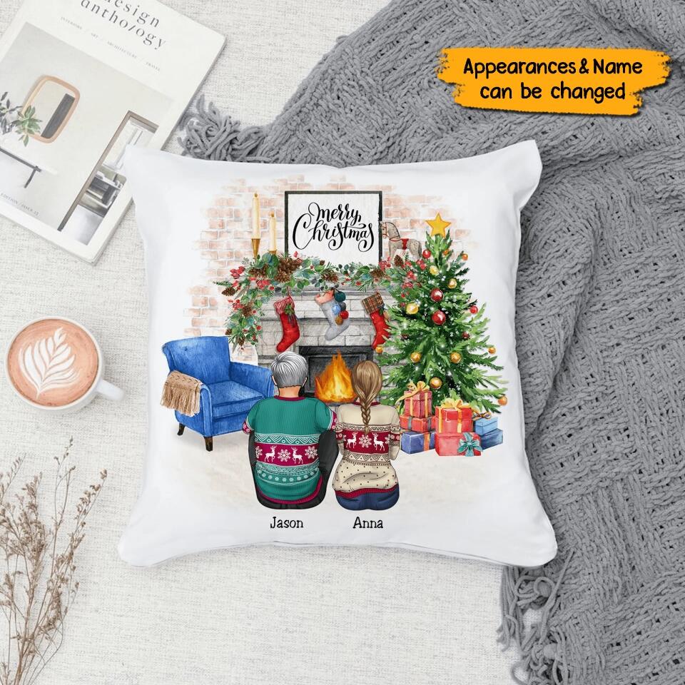 Merry Christmas - Personalized Family Christmas Pillow