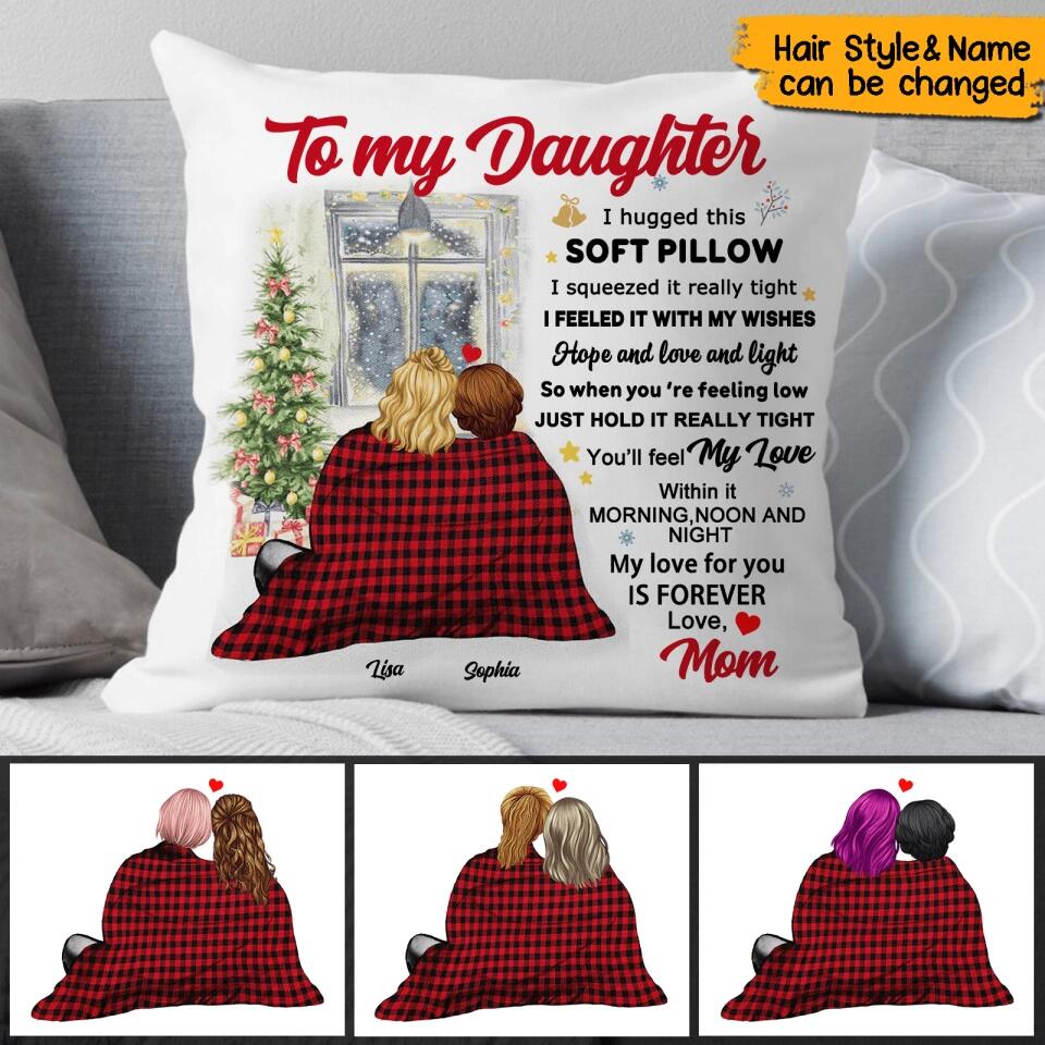 Personalized Granddaughter Christmas Gift Pillow