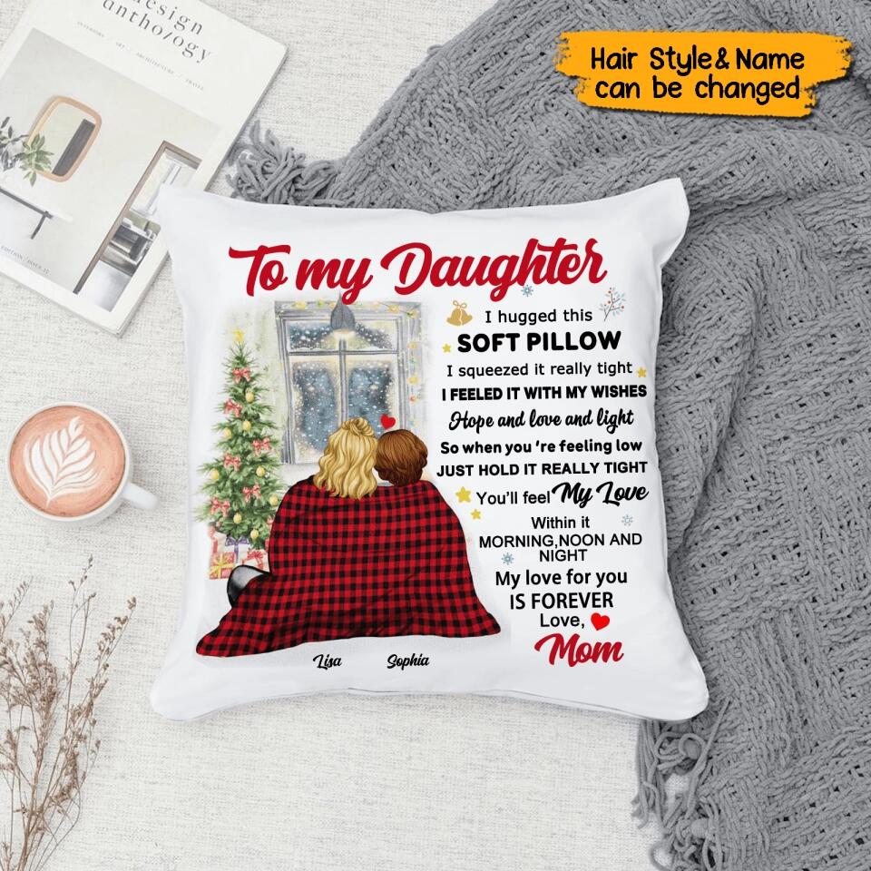 Personalized Granddaughter Christmas Gift Pillow