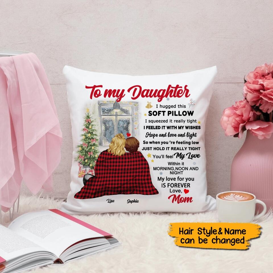 Personalized Granddaughter Christmas Gift Pillow