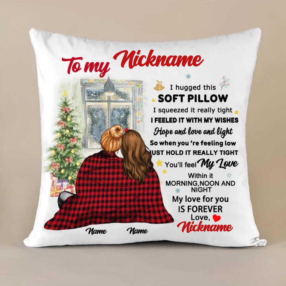 Personalized Granddaughter Christmas Gift Pillow