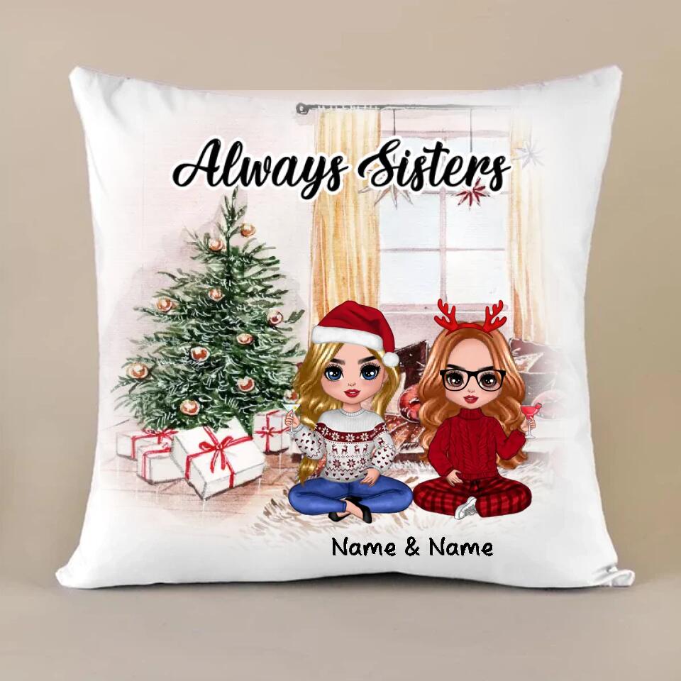 Always Sister - Personalized Christmas Gift Pillow