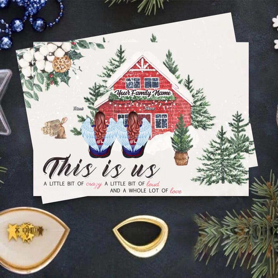 This Is Us- Personalized Family Christmas Postcard