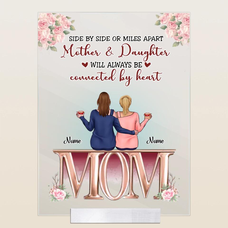 Mother And Daughter - Personalized Acrylic Plaque - Birthday Gift Mother's Day Gift For Mom, Daughters