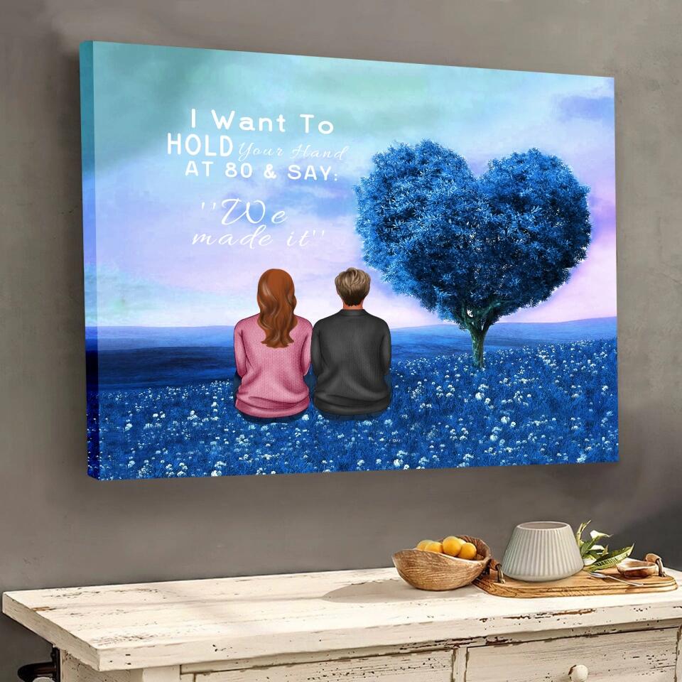 Personalized Couple Wrapped Canvas - Anniversary,
Valentine's Day Gift For Lover