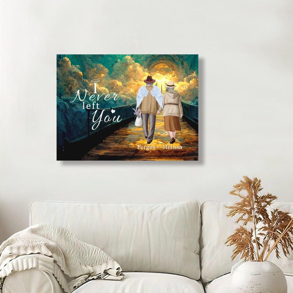 I Am Always With You - Personalized Canvas - Memorial Gift For Lover, Couple