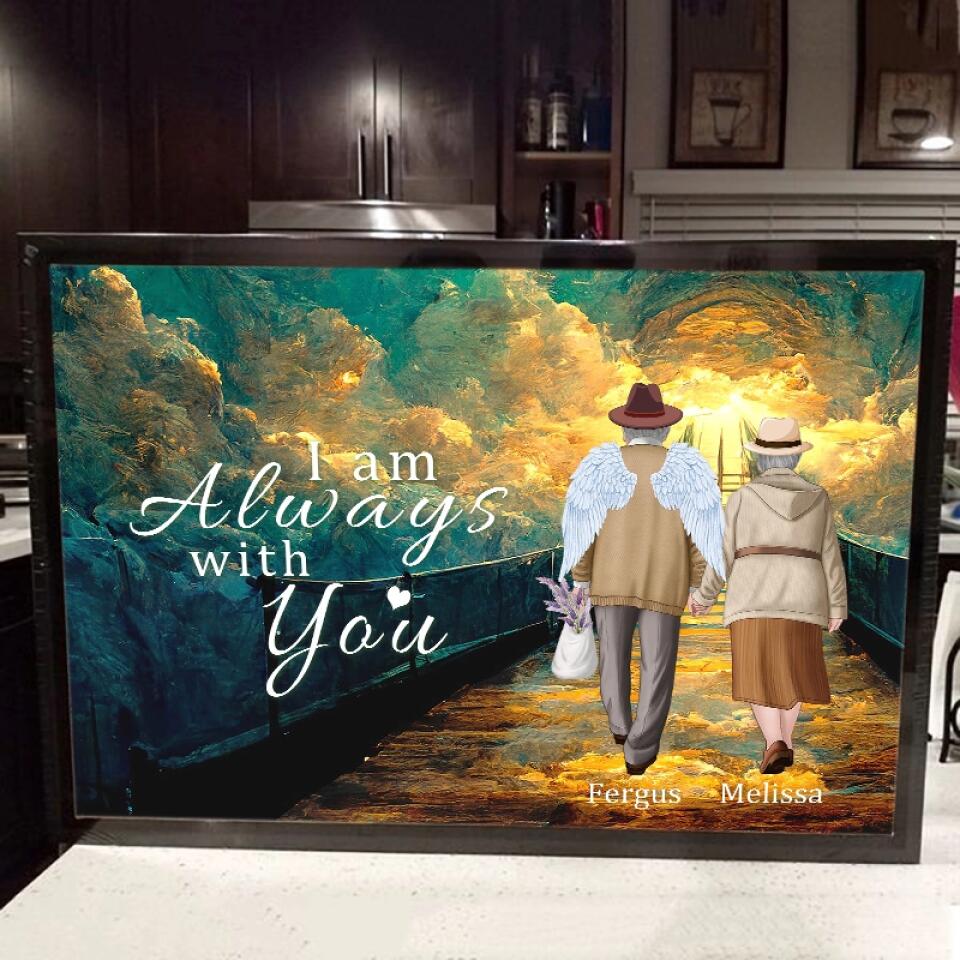 I Am Always With You - Personalized Canvas - Memorial Gift For Lover, Couple