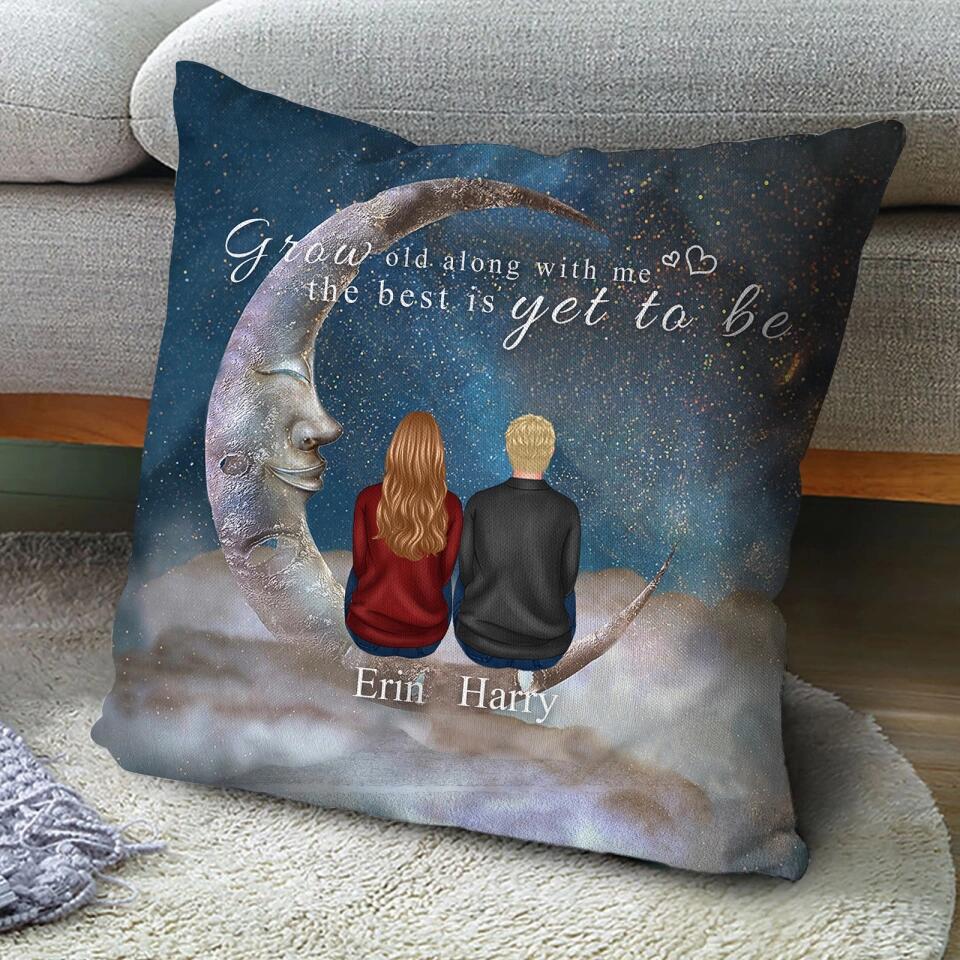 We Built The Life We Loved - Personalized Back View Couple Pillow, Valentine's Day Gift For Lover