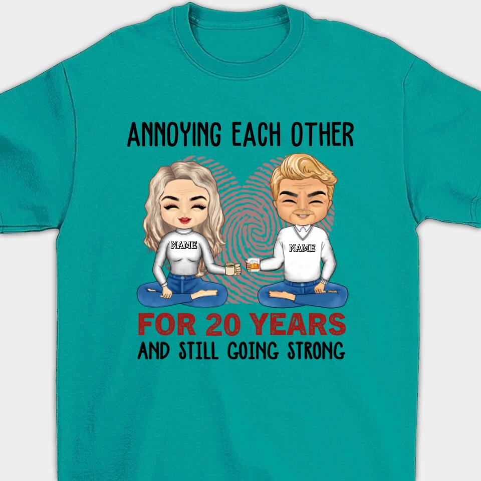 Annoying Each Other For Many Years Still Going Strong - Gift For Couples Personalized Unisex T-shirt