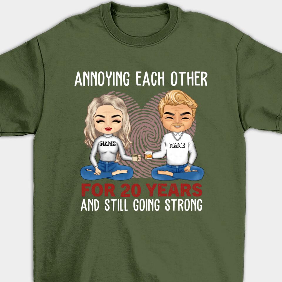 Annoying Each Other For Many Years Still Going Strong - Gift For Couples Personalized Unisex T-shirt