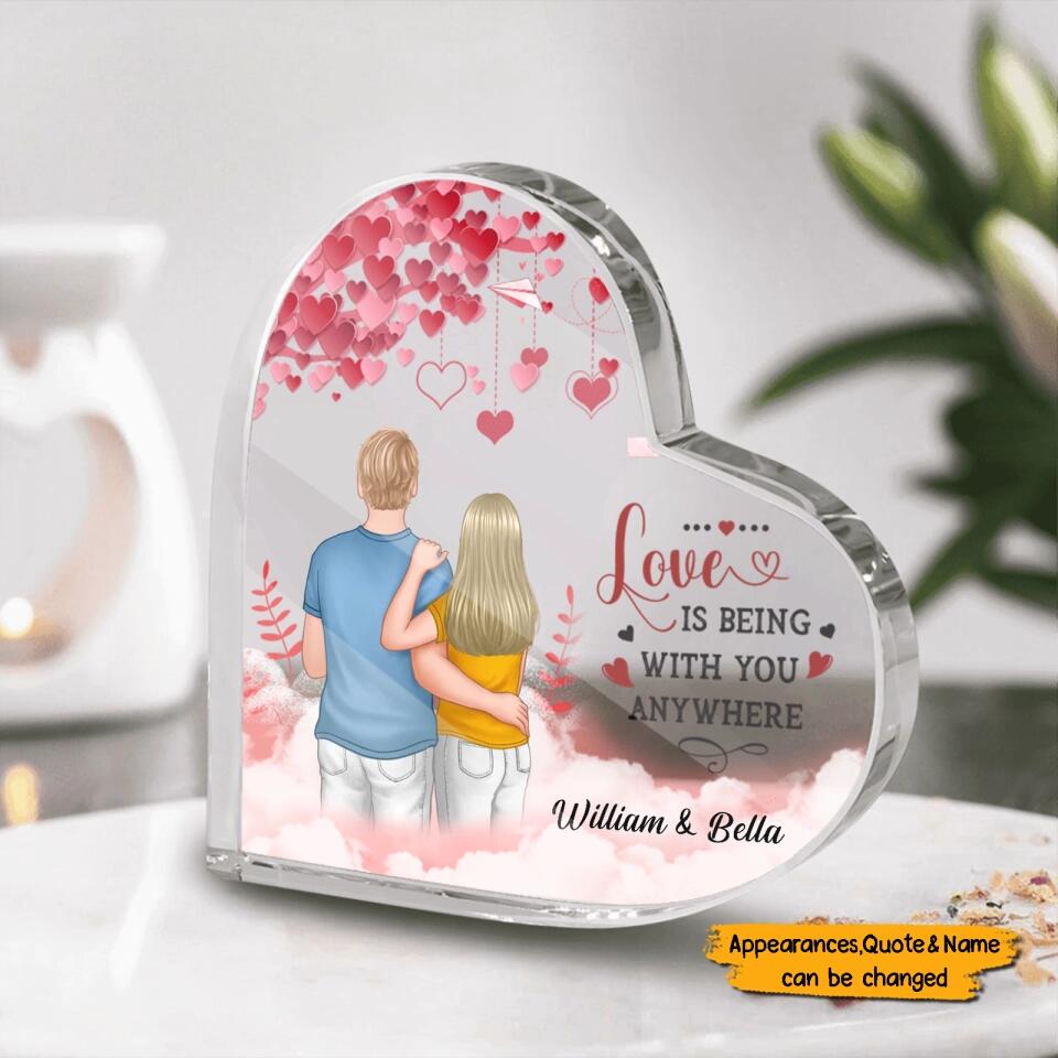 You Are My Always And Forever - Personalized Couple Heart Acrylic Plaque