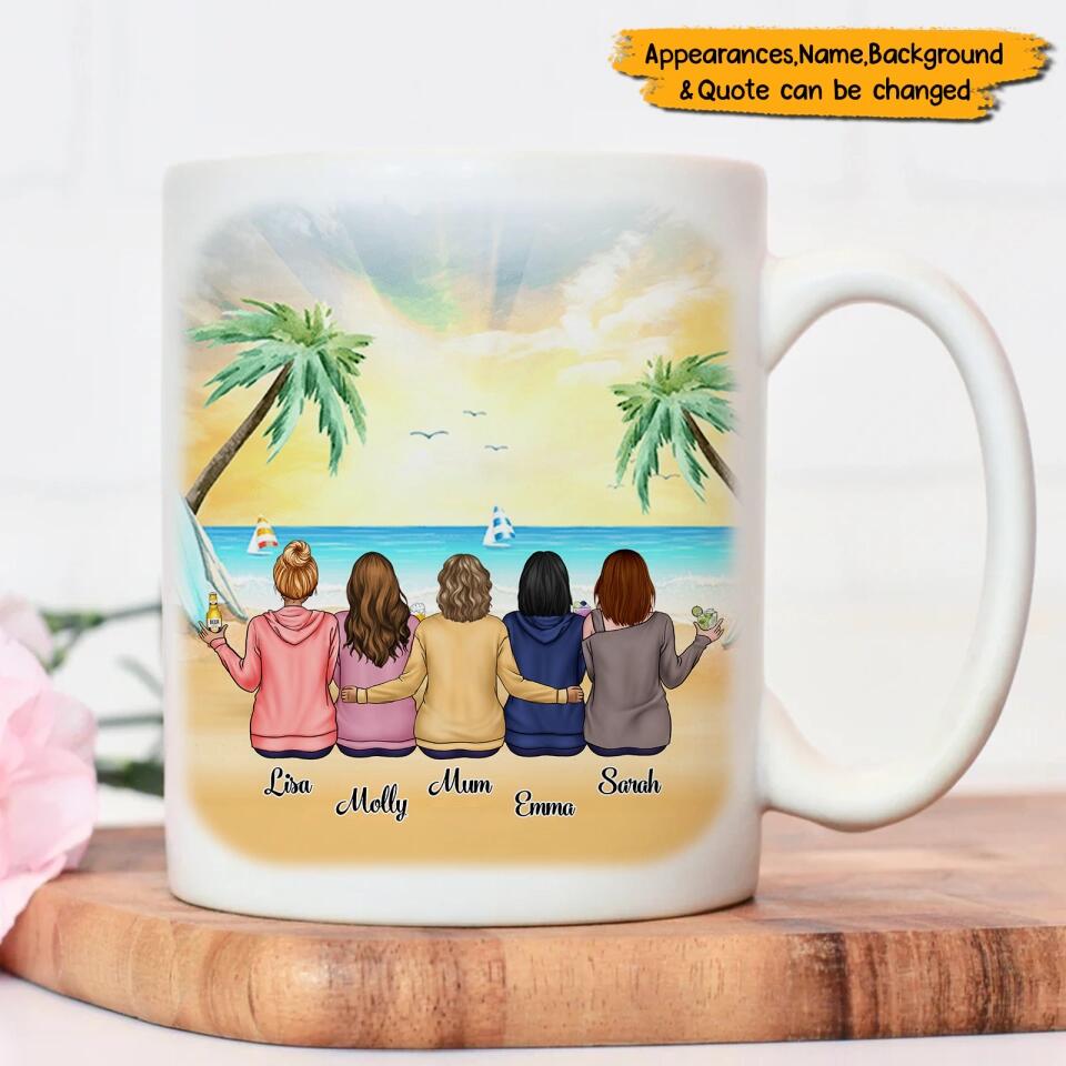 Mother&Daughter Personalized Mug, Gift For Mom,Family