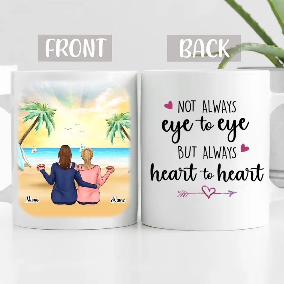 Mother&Daughter Personalized Mug, Gift For Mom,Family