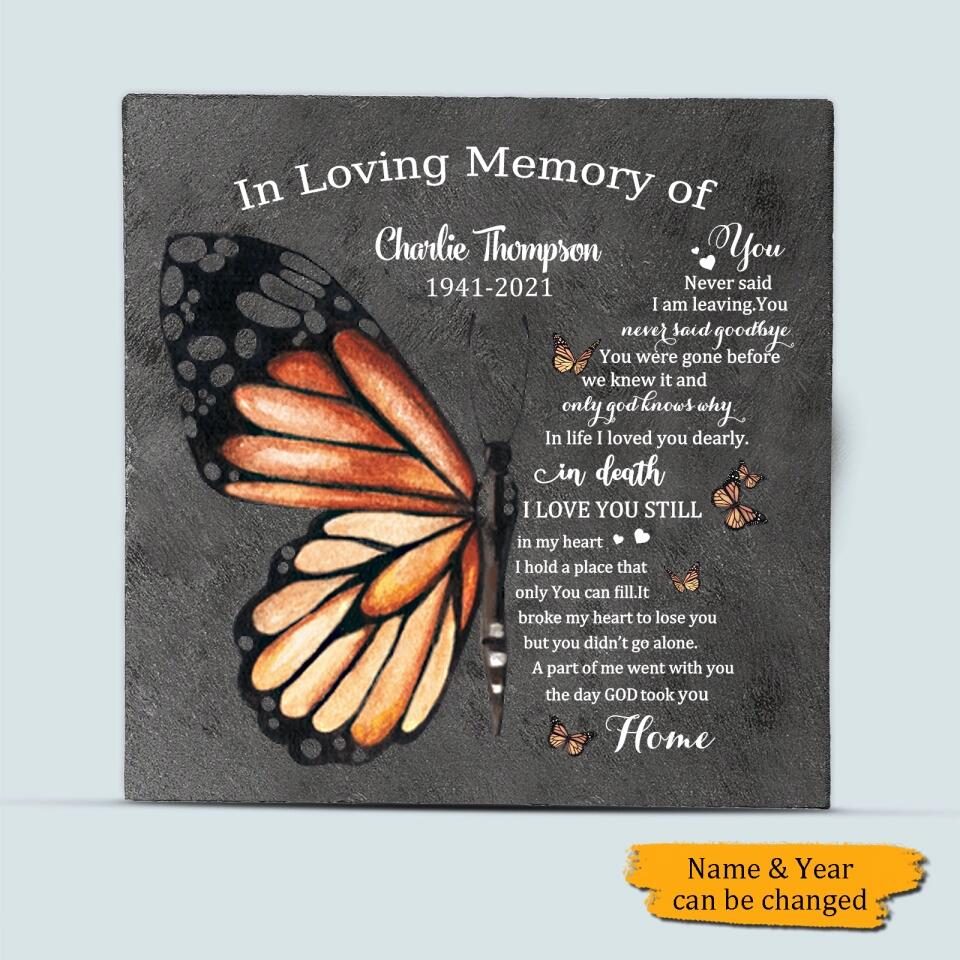 The Day God Took You Home - Personalized Memorial Stone- Memorial Gift For Family Members