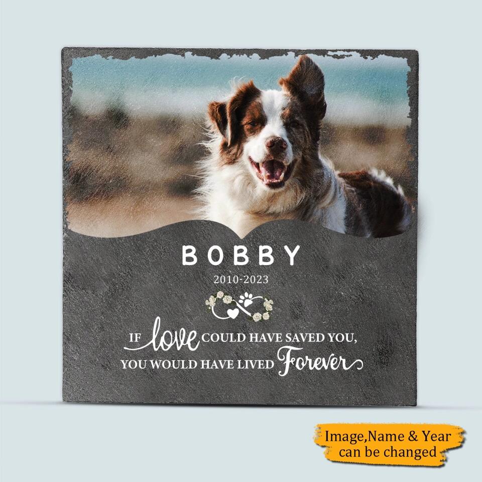 If Love Cloud Have Saved You, You Would Have Lived Forever - Personalized Memorial Pet Stone