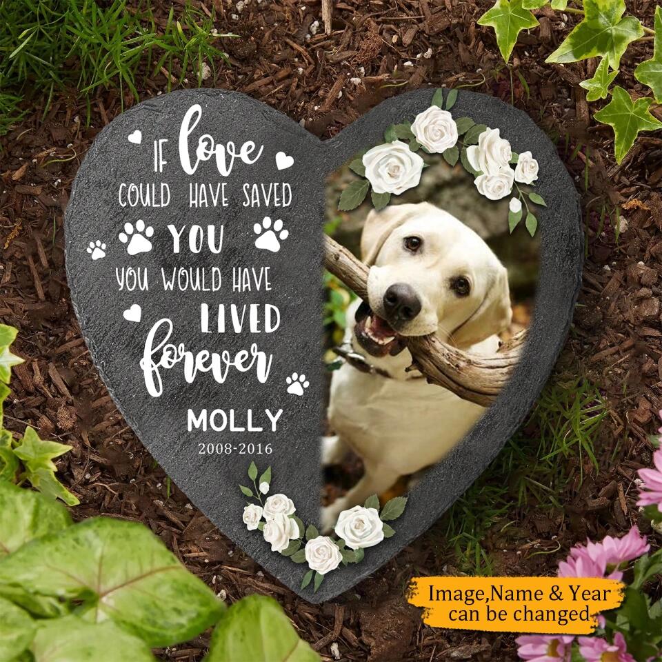 If Love Could Have Saved You - Custom Photo,Personalized Pet Memorial Stone