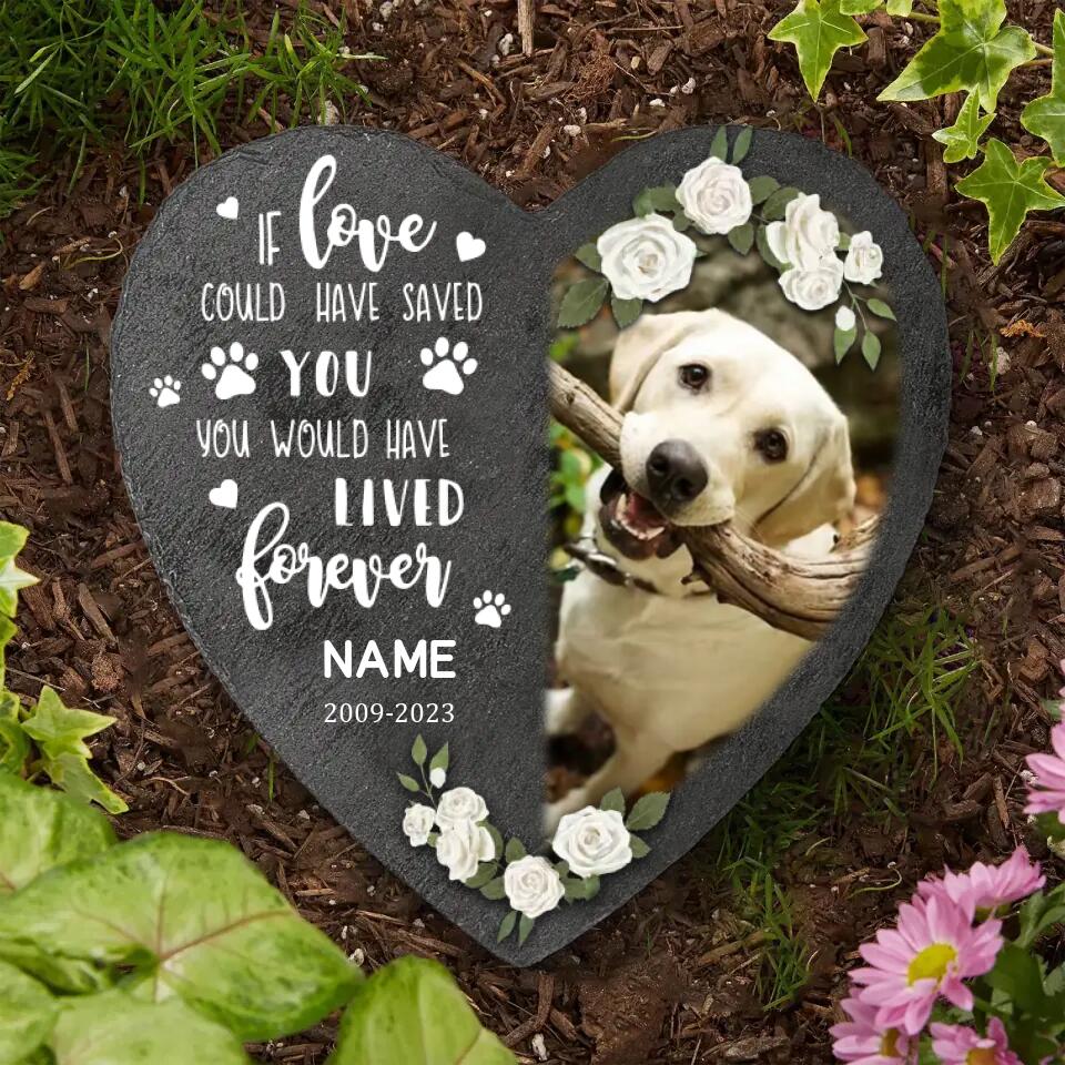 If Love Could Have Saved You - Custom Photo,Personalized Pet Memorial Stone