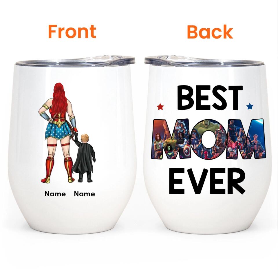 Best Family Ever - Personalized Mug and Wine Tumbler- Mother's Day Gift For Mom ,Gift For Family