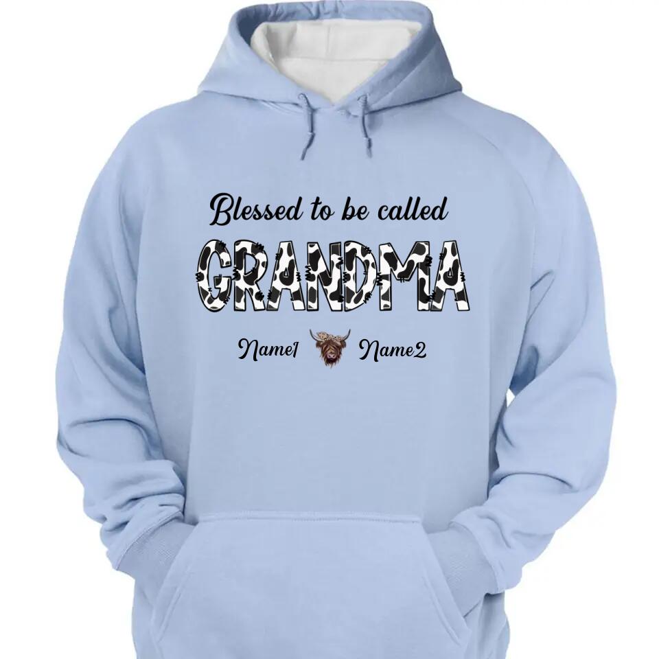 Personalized Grandma With Grandkids  Highland Cows T-Shirt, Hoodie
Highland Cows