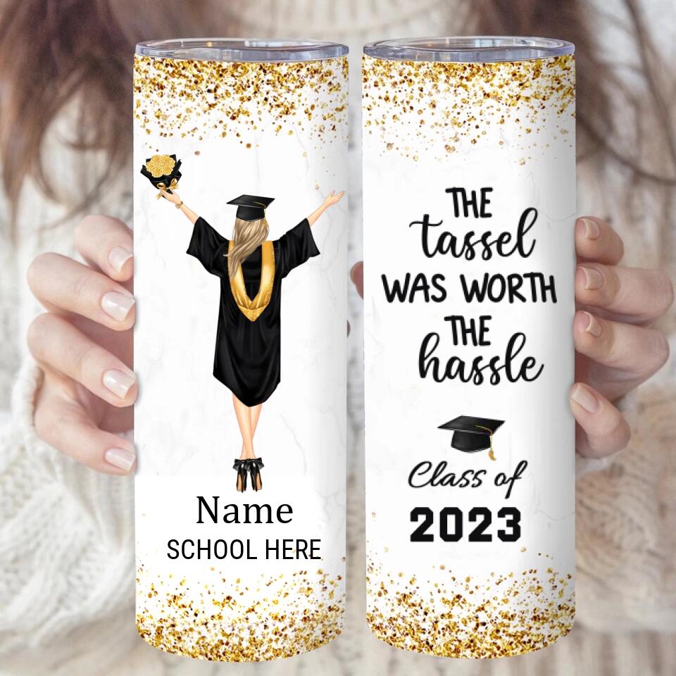 Personalized Graduation Tumbler, Class Of 2023 Gifts, 2023 Graduation Gifts