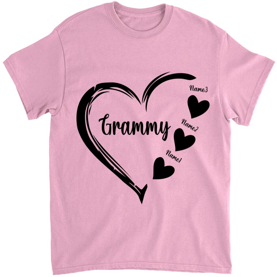 Grandma and Grandkids, Personalized Grandma T-Shirt, Hoodie - Best Gift for Mother's Day