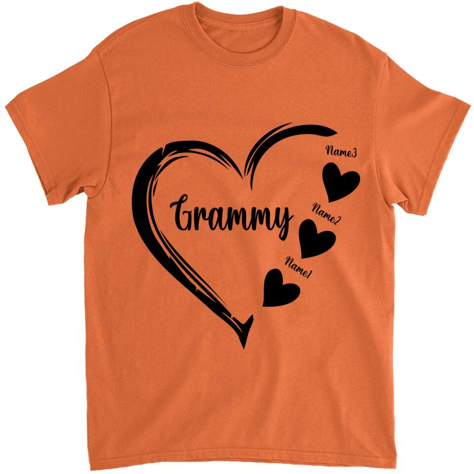 Grandma and Grandkids, Personalized Grandma T-Shirt, Hoodie - Best Gift for Mother's Day