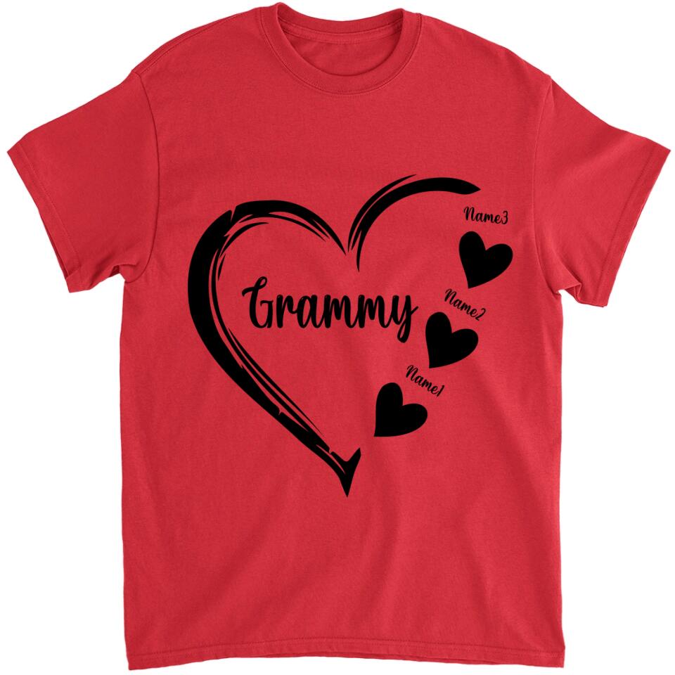 Grandma and Grandkids, Personalized Grandma T-Shirt, Hoodie - Best Gift for Mother's Day