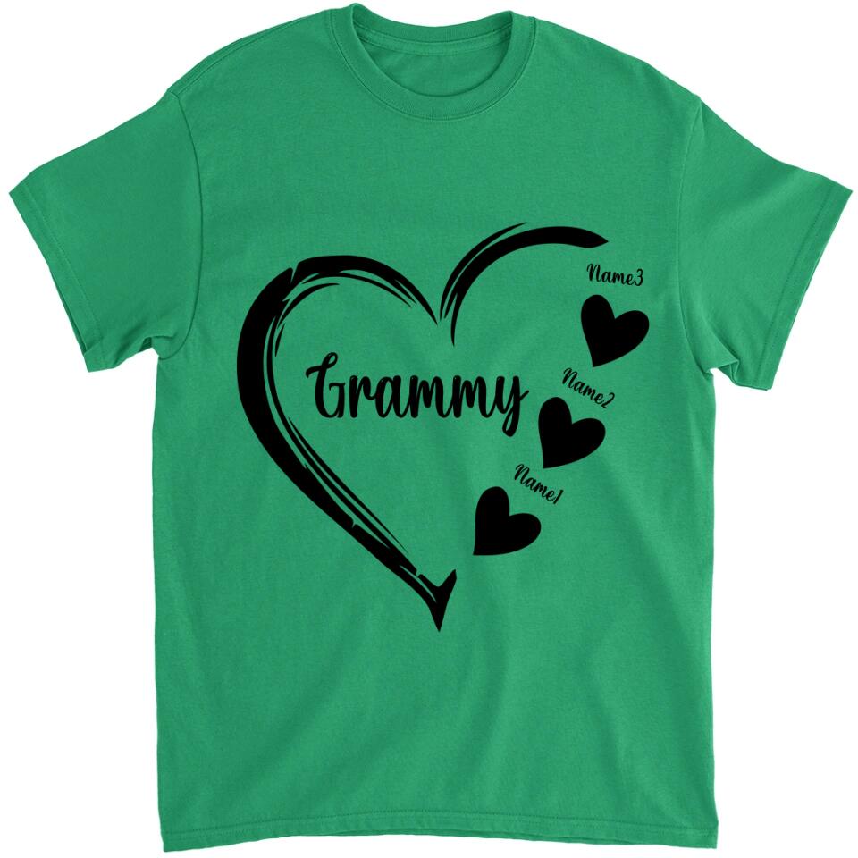 Grandma and Grandkids, Personalized Grandma T-Shirt, Hoodie - Best Gift for Mother's Day