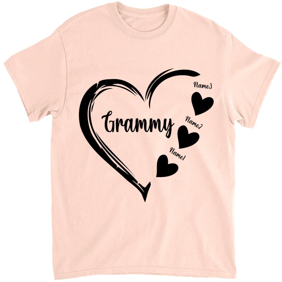 Grandma and Grandkids, Personalized Grandma T-Shirt, Hoodie - Best Gift for Mother's Day