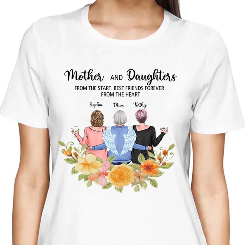 Mother & Daughters - Personalized T-Shirt, Hoodie - Best Gift for Mom