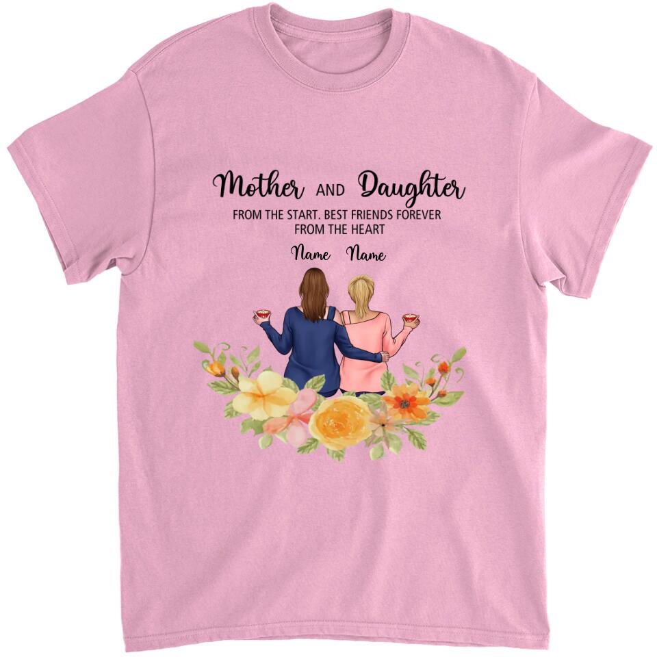 Mother & Daughters - Personalized T-Shirt, Hoodie - Best Gift for Mom