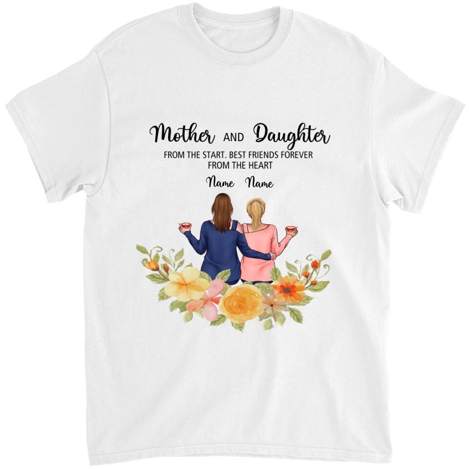 Mother & Daughters - Personalized T-Shirt, Hoodie - Best Gift for Mom