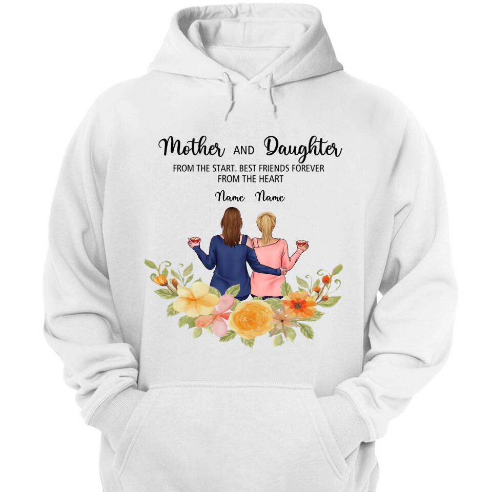 Mother & Daughters - Personalized T-Shirt, Hoodie - Best Gift for Mom