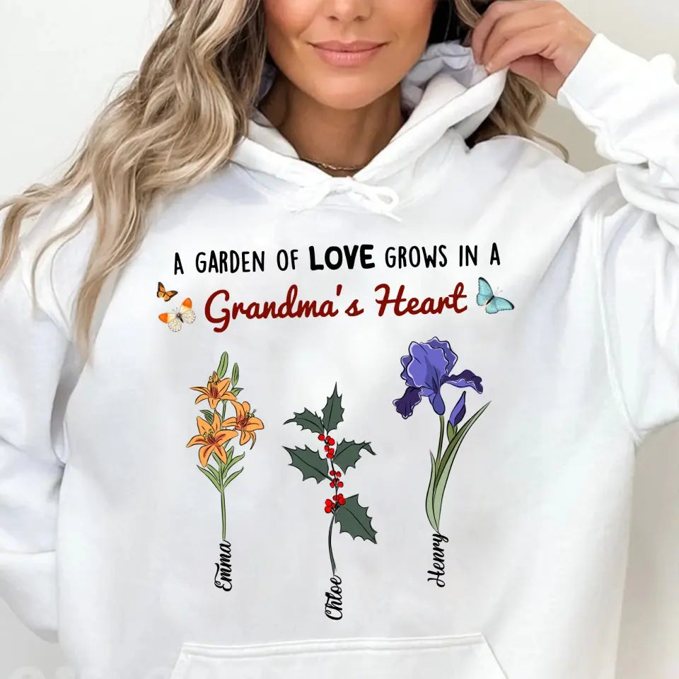 Garden Of Love - Personalized Shirt - Loving, Birthday Gift For Grandma, Grandmother