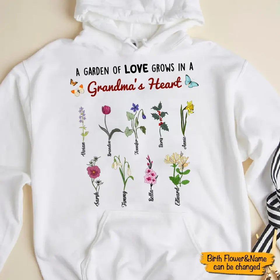 Garden Of Love - Personalized Shirt - Loving, Birthday Gift For Grandma, Grandmother