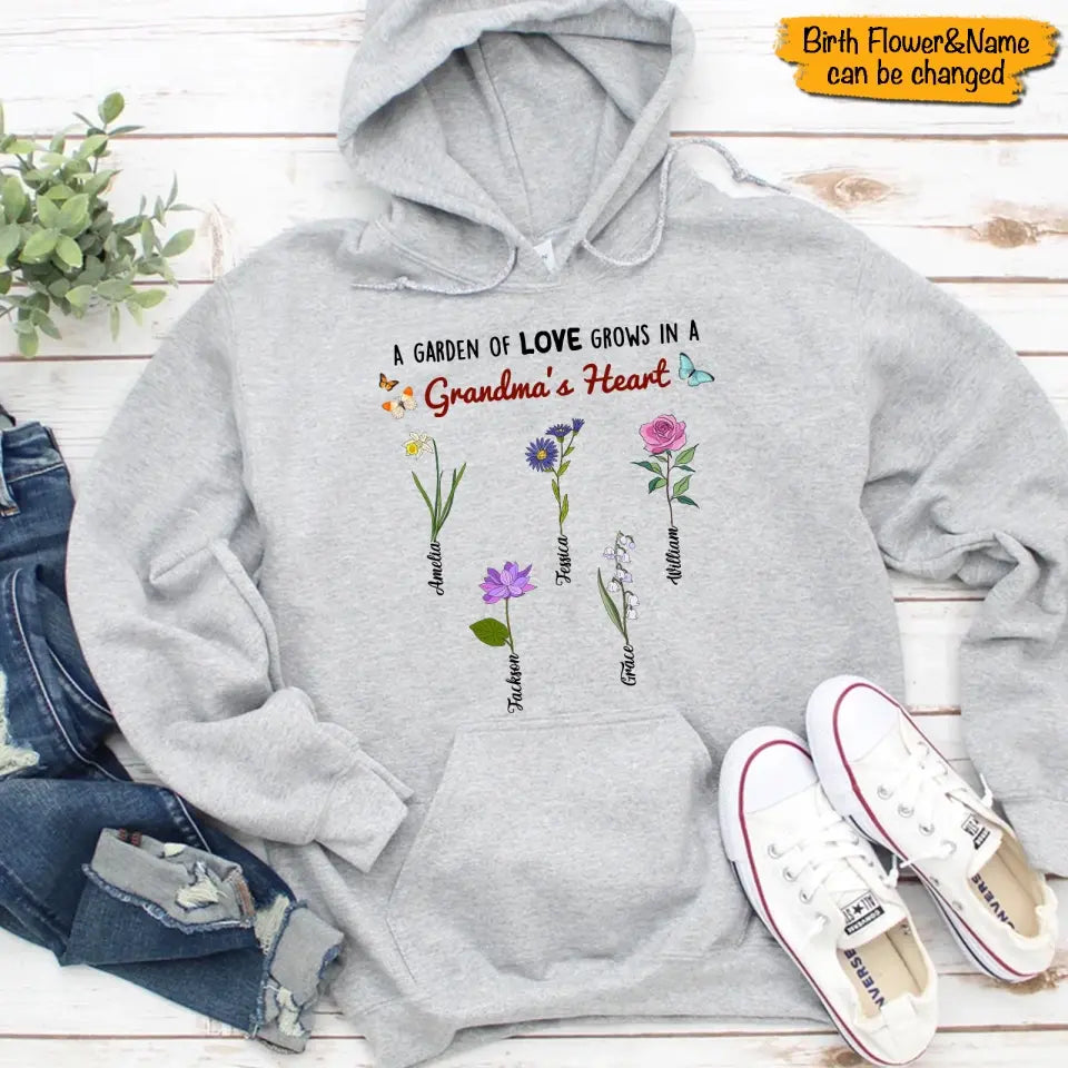 Garden Of Love - Personalized Shirt - Loving, Birthday Gift For Grandma, Grandmother