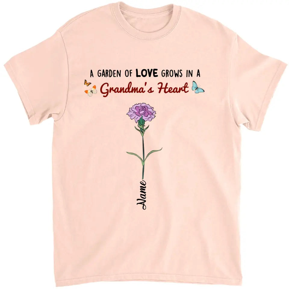 Garden Of Love - Personalized Shirt - Loving, Birthday Gift For Grandma, Grandmother