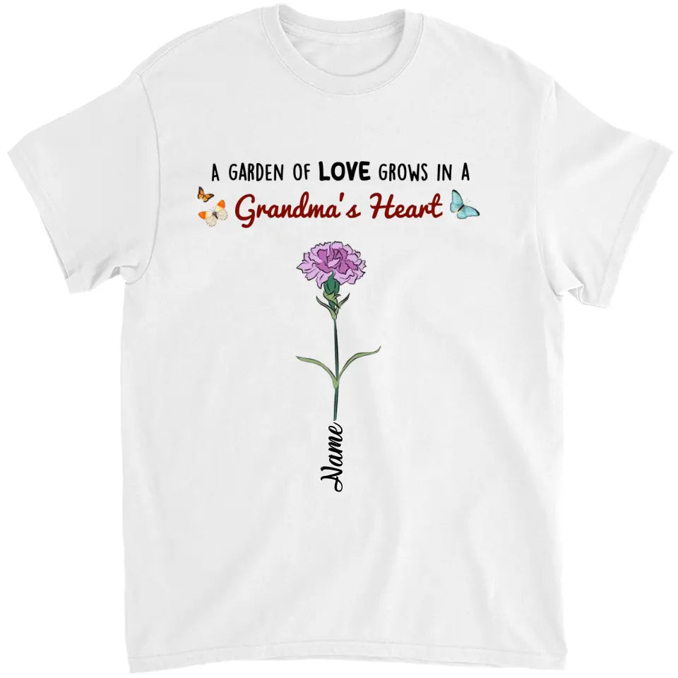 Garden Of Love - Personalized Shirt - Loving, Birthday Gift For Grandma, Grandmother