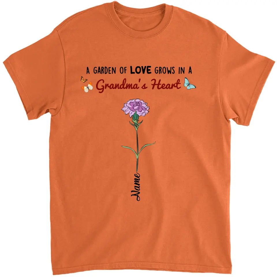 Garden Of Love - Personalized Shirt - Loving, Birthday Gift For Grandma, Grandmother