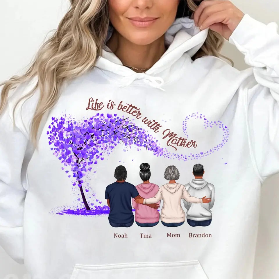 Mother and Children Forever Linked Together - Daughter&Son Personalized Shirt,Hoodie,Gift For Mom