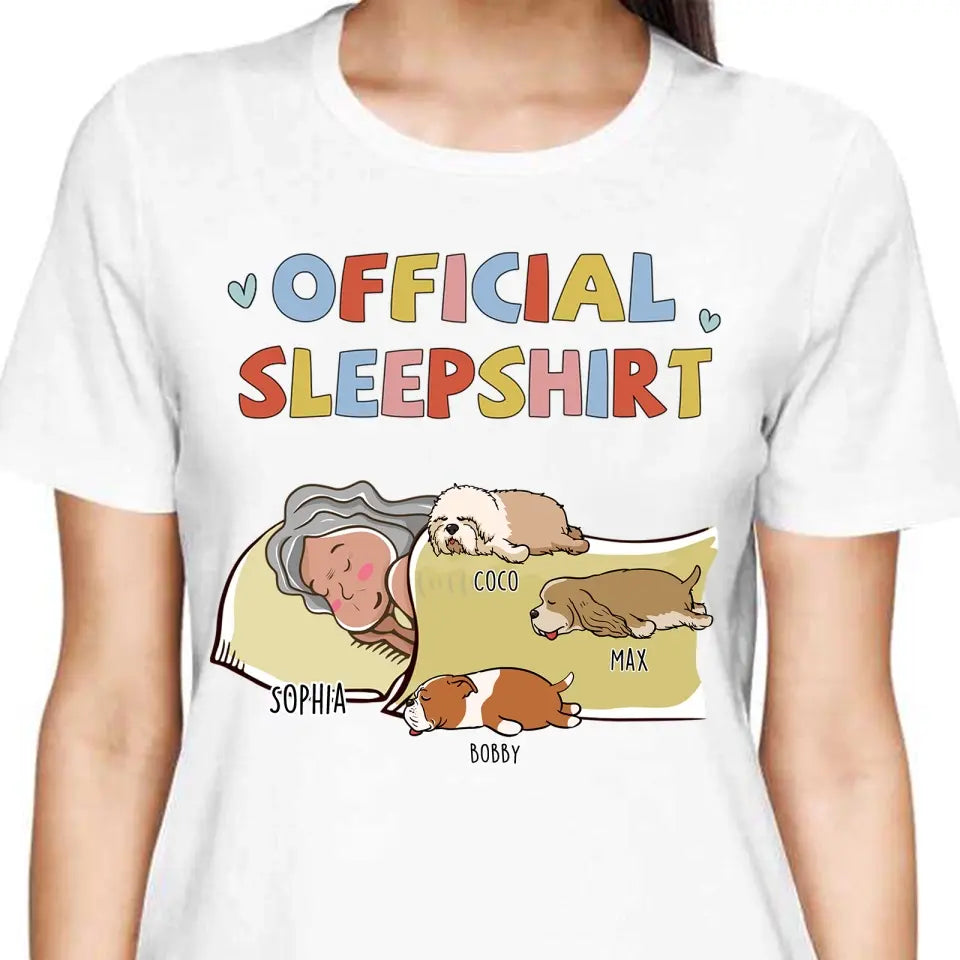 Sleeping Dog Sleepshirt - Personalized Custom Unisex T-Shirt,Hoodie