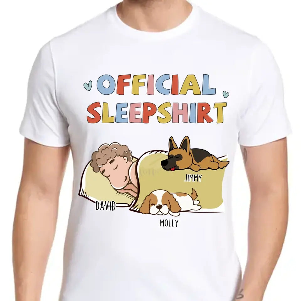 Sleeping Dog Sleepshirt - Personalized Custom Unisex T-Shirt,Hoodie